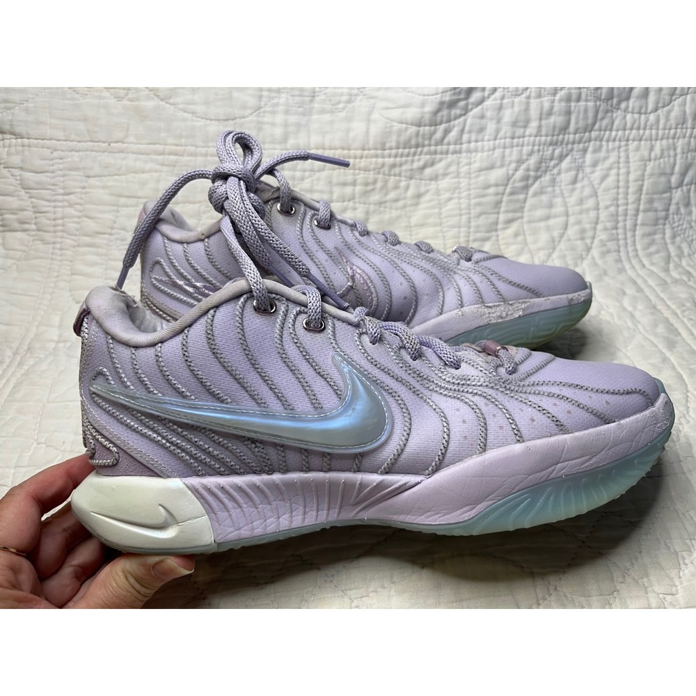 Nike LeBron 21 Akoya Lavender Purple Basketball Shoes FV2345-500 Womens 9